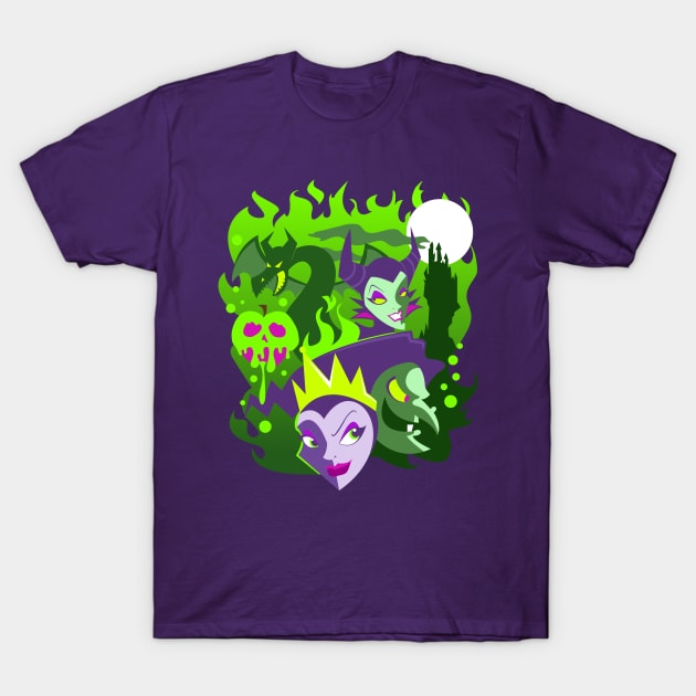 Neon Villains T-Shirt by DarkSemanyk